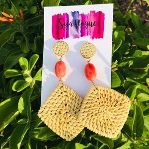 Handmade Rattan Earrings